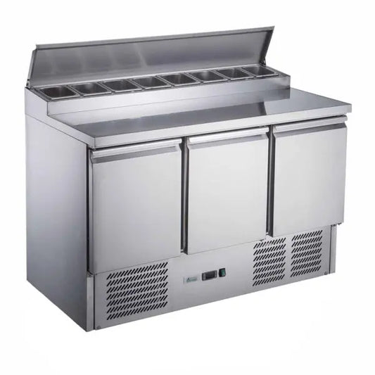 FED-X XGNS1300D - Three Door Salad Prep Fridge