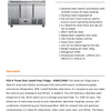FED-X XGNS1300D - Salad Prep Fridge