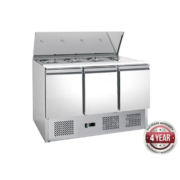 FED-X XGNS1300S - Three Door Salad Prep Fridge