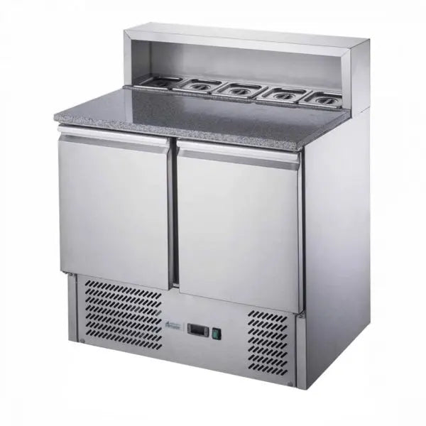 FED-X XGNS900E - Two Door Salad Prep Fridge With Marble Top