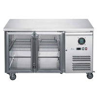 FED-X XUB7C13G2V - Two Glass Door Bench Fridge