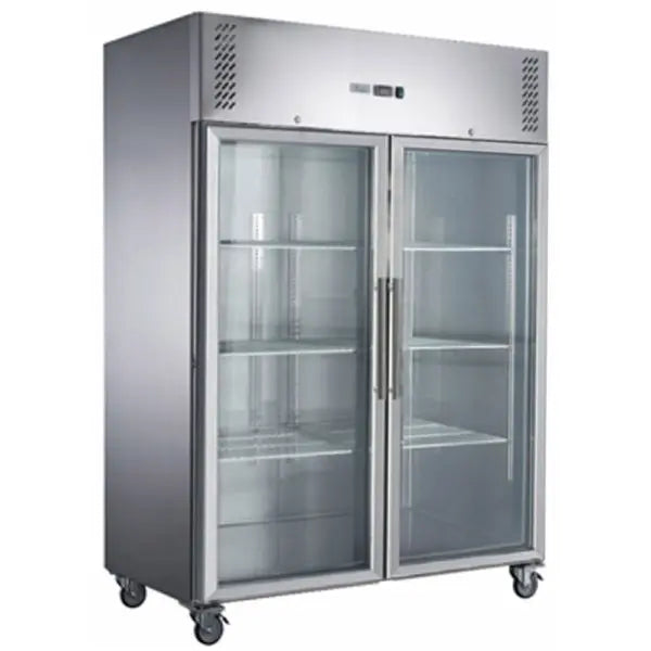 FED-X XURC1200G2V - Two Glass Door Upright Fridge