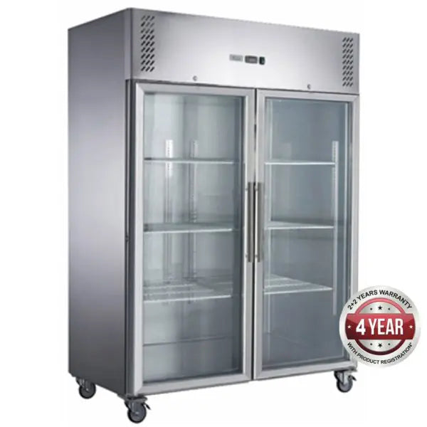FED-X XURF1200G2V - Two Glass Door Upright Freezer