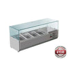 FED-X XVRX1200/380 - Flat Glass Salad Bench