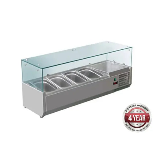 FED-X XVRX1200/380 - Flat Glass Salad Bench