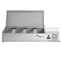 FED-X XVRX1200/380S - Salad Bench With Stainless Steel Lid
