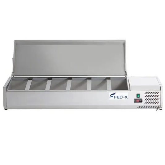 FED-X XVRX1500/380S - Salad Bench With Stainless Steel Lid