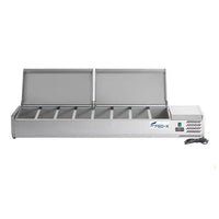 FED-X XVRX1800/380S - Salad Bench With Stainless Steel Lids