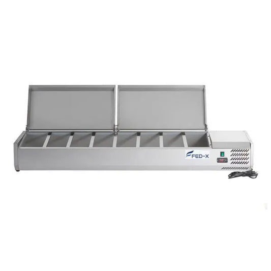 FED-X XVRX1800/380S - Salad Bench With Stainless Steel Lids