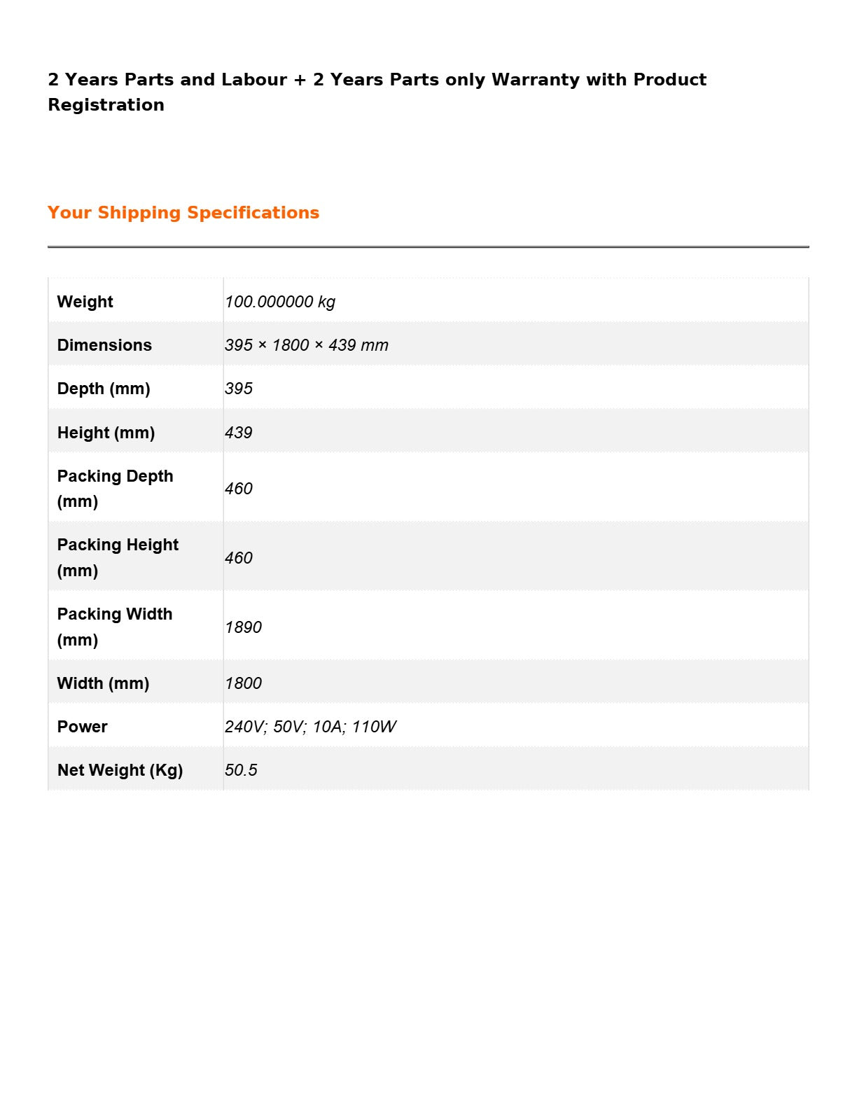FED-X XVRX1800/380 - Salad Bench