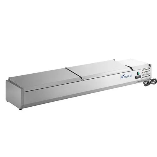 FED-X XVRX2000/380S Salad Bench With Stainless Steel Lids