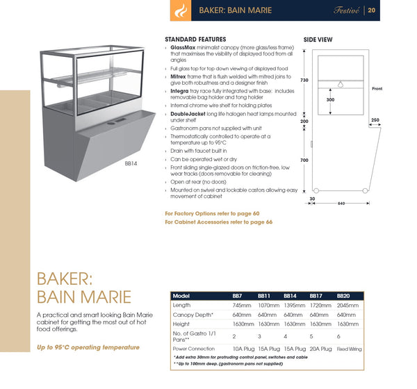Festive Baker BB14 - Bain Marie