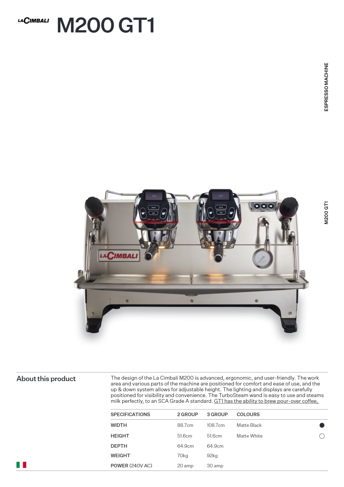 La Cimbali M200 - 2 Group Coffee Machine