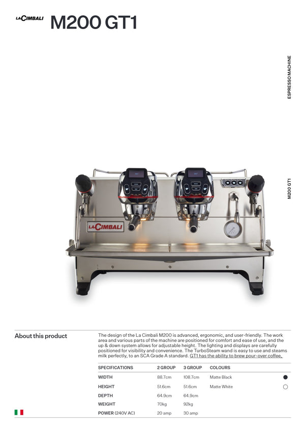 La Cimbali M200 - 3 Group Coffee Machine