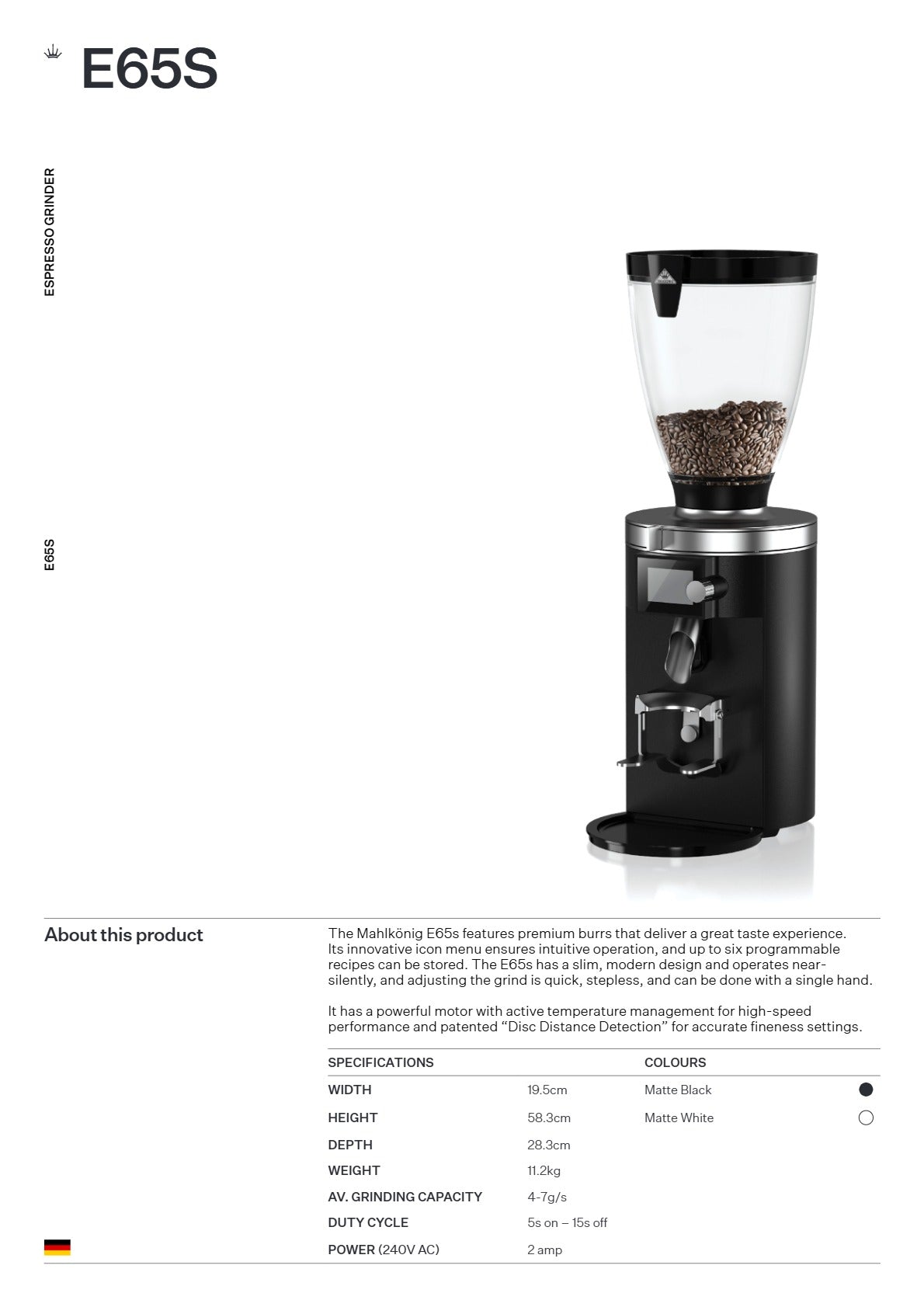 Mahlkonig E65s - Coffee Grinder