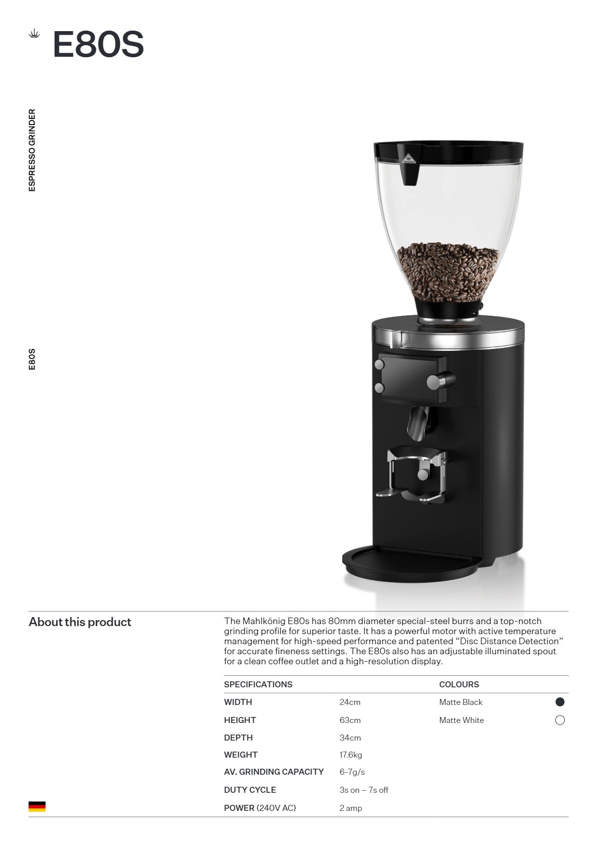 Mahlkonig E80s - Coffee Grinder