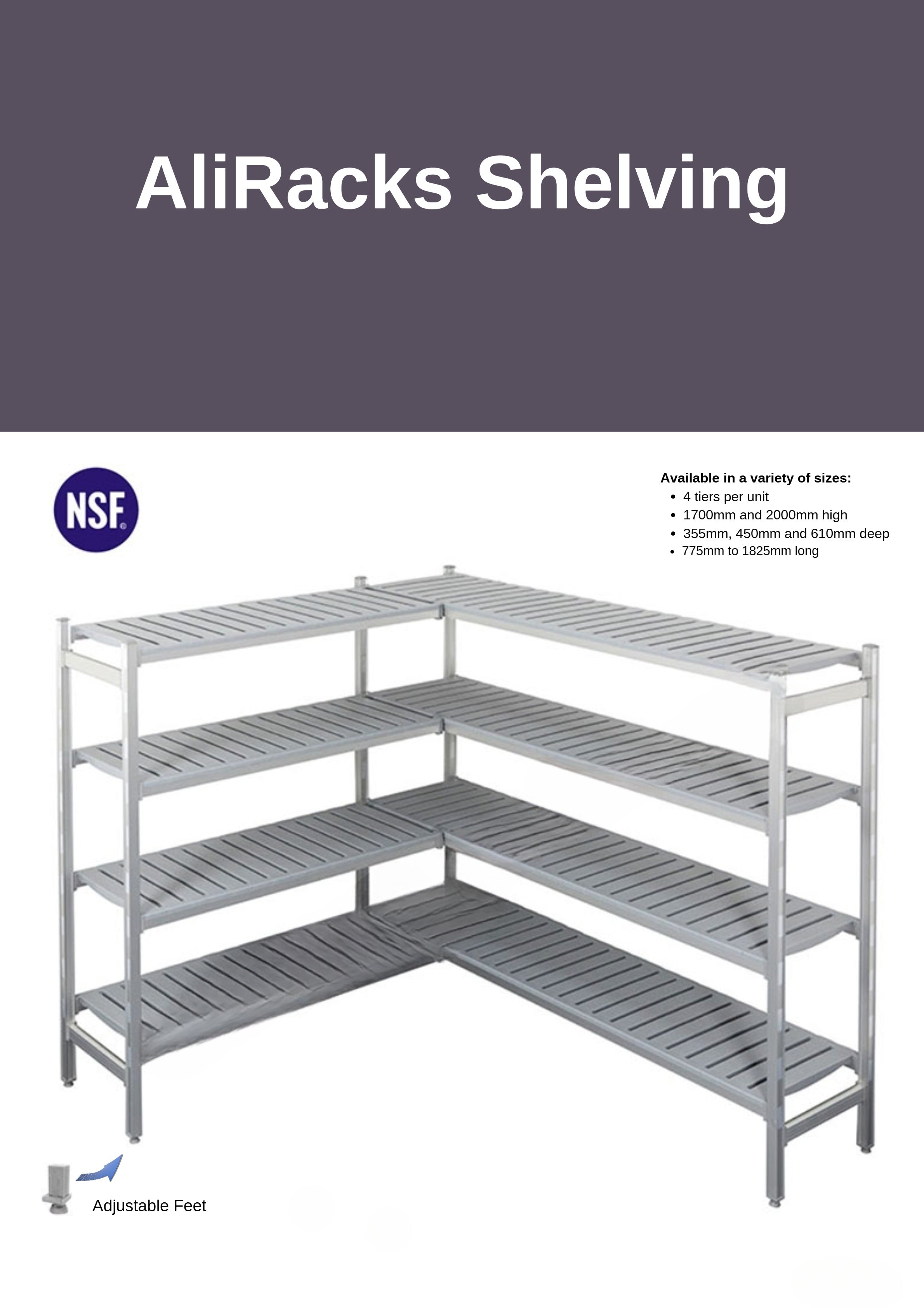 AliRacks CSU1825-4-20 - Shelving Unit