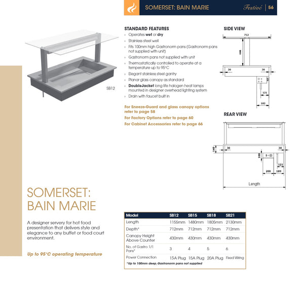 Festive Somerset SB21 - Bain Marie