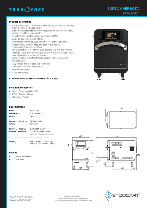 TurboChef Sota - Rapid Cook Oven