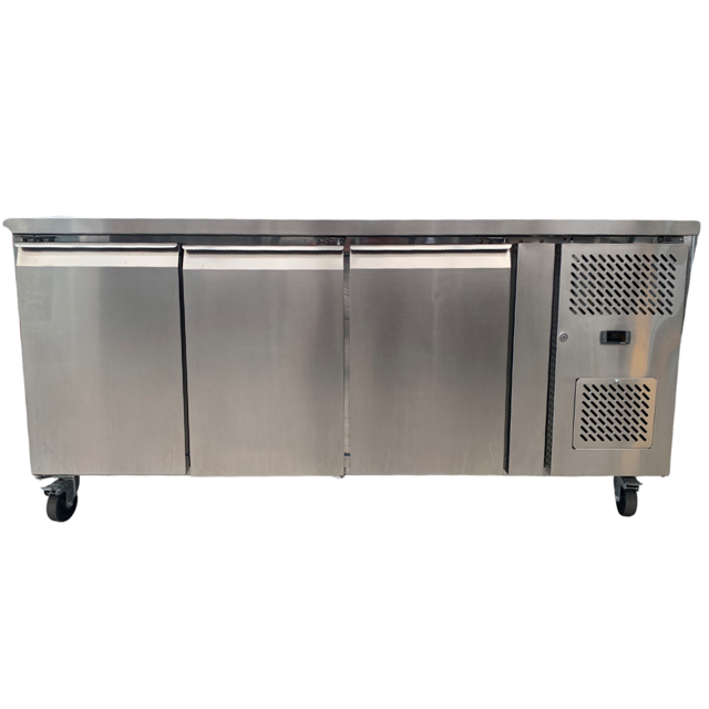 FED GN3100TN 3 Door underbench chiller (2)