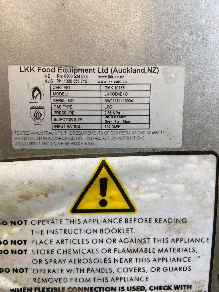 LKK LKKOB4D+O 4 Burner Range Oven (1)