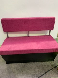 Thumbnail - 2 x NA Pink Fabric Booth Seats (2)