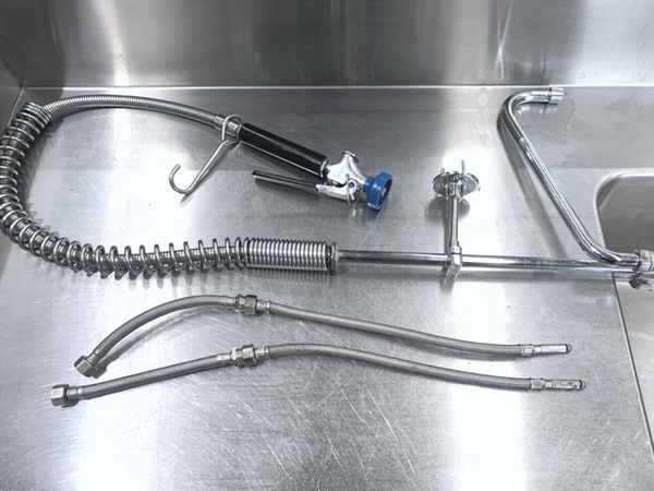 S/S Sink Bench & Fisher Pre Rinse Gun (3)