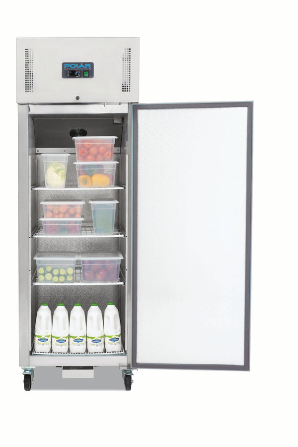 Polar G-Series Upright Fridge Stainless Steel 600L