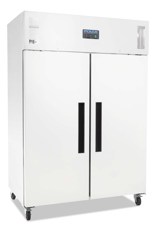 Polar G-Series 2 Door Upright Fridge White 1200L